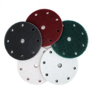 6in 150mm Hook &amp; Loop Sanding Discs 9 Hole Scouring Pads Sandpaper 240~800 Grit