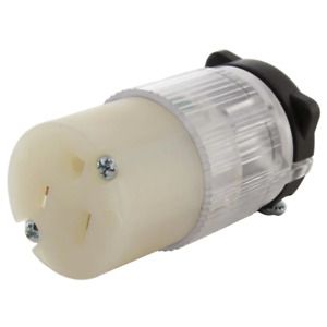 15 Amp 125-Volt NEMA 5-15R 3-Prong Household Female Connector With Power Indicat