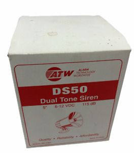 ATW Security DS-50 5&#034; Dual Tone 6-12VCD, 115 dB Siren  new