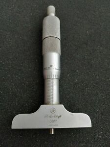 Mitutoyo 0-1&#034; Depth Micrometer Gauge .001&#034;