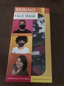 Skin 360 face mask M-L 4 pack New!!