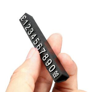 30 Set Plastic Cubes Price Display Tags Adjustable Number Stand Frame Label Shop