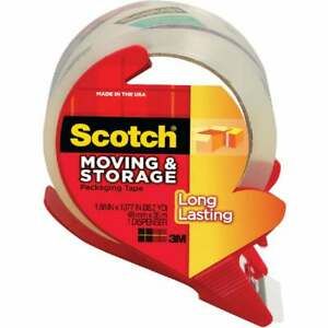 3M Scotch 1.88 In. x 38.2 Yd. Clear Box Sealing Tape 3650S-RD  Pack of 6