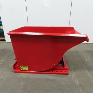 3/4 Cubic Yard Self Dumping Trash Chip Scrap Hopper 60&#034;x36&#034;x31&#034;D