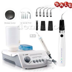Dental Wireless Ultrasonic Scaler LED Handpiece / Endo Ultra Activator Irrigator
