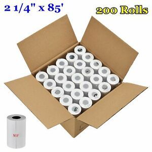 200 Roll 1/4&#034; X 85&#039; Thermal Paper for Verifone Vx510 Vx570 FD50 FD55 T4220 T4230