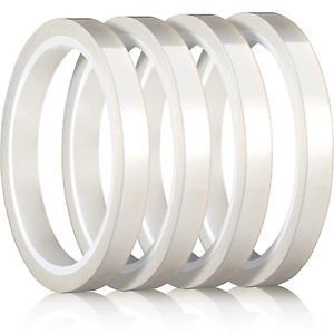 4 Pieces 108 ft Heat Tape for Sublimation Heat Press Tape Heat Transfer Tape Hig