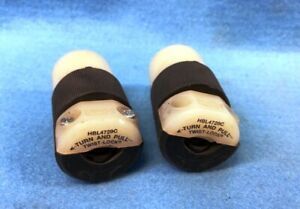 HUBBELL HBL4729C LOCKING PLUG, 15A-125V  ** LOT OF 2 **