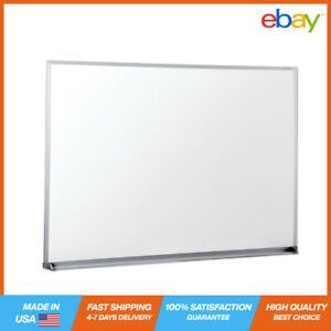 Universal Melamine Dry Erase White Board 48&#034;x36&#034; Satin Finished Aluminum Frame