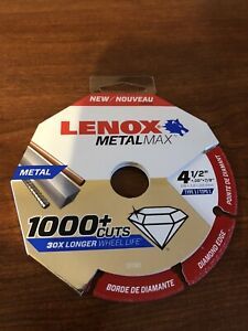 Lenox 1972921 MetalMax Cutting Wheel, Diamond Edge, 4-1/2-Inch
