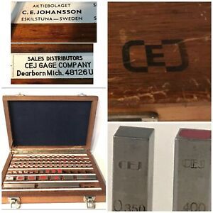 CEJ Rectangular Steel Gauge Block Set 82 Pc  GRADE K STEEL Precision gage bloc