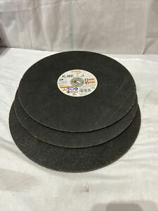 QTY 3 New STIHL Blade K-ME - Abrasive Wheel  General Purpose Metal 14&#034; A24RBF