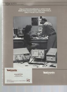 Tektronix 490 Series Programmable Spectrum Analysis Made Easy and Portable