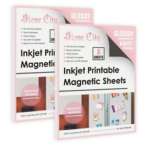 10 Sheets Printable Magnetic Sheets Matte Photo Paper 8.5x11 for Inkjet Printers