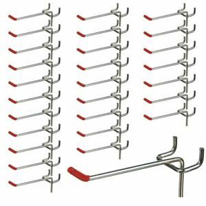 Pegboard Hooks Slat Wall Retail Display Shop Peg Hang Fits 30mm Home 25pcs 100mm