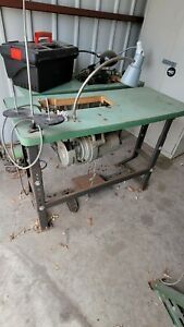 Industrial  Sewing Machine Table With Motor pick up only.