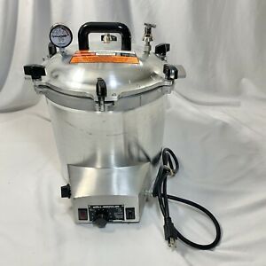 All American 50X-240V 25Q/24L 21psi Electric Pressure Steam Sterilizer Autoclave