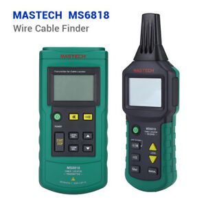 MS6818 Wire Cable Tracker Finder Line Metal Pipe 12V-400V AC/DC Tester Detector