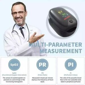1pc Finger Oximeter Blood Oxygen Saturation Pulse Oximeter Heart Rate Monitor