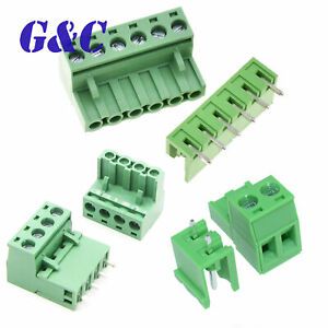10Pcs 5.08mm Pitch KF2EDGK 2/4/6PIN Right Angle Plug-in Terminal Connector PCB
