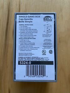 20x Bell outdoor gray single box 5324-0