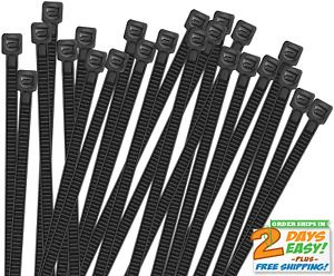 100pcs Cable Zip Ties Wire Heavy Duty 8 In Self-Locking Tensile Strength