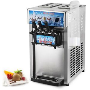 3 Flavors Commercial Soft Ice Cream Machine Frozen Ice Cream Maker[Self Pick Up]