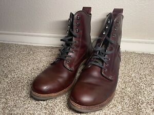 Caterpillar Men Size 12  Boots Oxblood Legendary Raw Collection Orson Laces