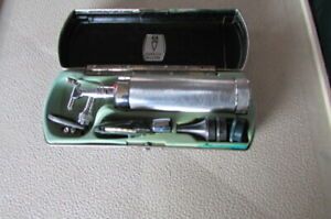 Vintage Welch Allyn Otoscope Ophthalmoscope Kit with Original Case