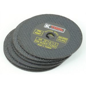 K TOOL INTERNATIONAL KTI71303 Cut-Off Wheel,6/Pk,3&#034;X1/32&#034;