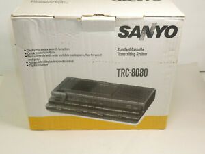 SANYO TRC-8080 Memo-Scriber System Desktop Tape Cassette Dictaphone Recorder