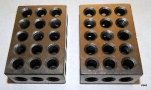 2 QTY 23 Holes Precision 25mm x 50mm x 75mm Blocks Gauge