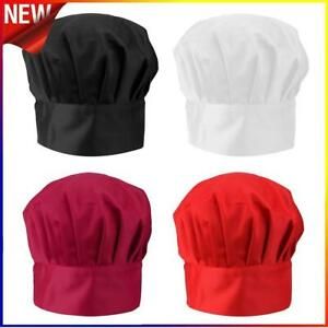 Adjustable Elastic Men Women Mushroom Caps Cooking Kitchen Baker Chef Hats FL