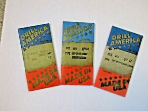 DRILL AMERICA (3 PKS)1PKG 9 PCS SIZE#50 1 PKG 12PCS SIZE#51 &amp; 1PKG12PCS SIZE #54