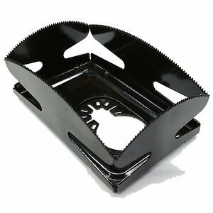 Magnepull QBit Oscillating Multi Tool Saw Blade Cut Single Wall Plate OutletBox