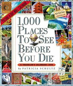1000 Places to See Picture A Day Wall Calendar 2019  12  x 14  Inches