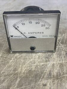 NOS Triplett Model 230-G AC 0-30 Meter / Panel / Gauge Made in USA