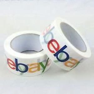 eBay Logo Brand BOPP Packing Shipping Tape 2&#034; x 75 Yard x 2Mil (Pack of 2)