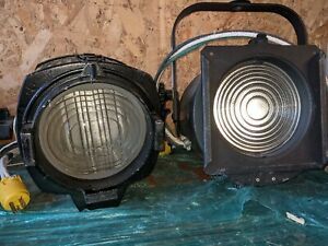 (2) Vintage EC Stage Lights With Common 110V Plugs