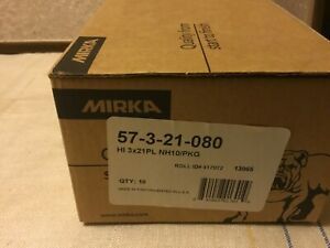 Mirka 57-3-21-080 HIOLIT XO Cloth Portable Abrasive Belts, P80, 3&#034; x 21&#034;, 10-Pk