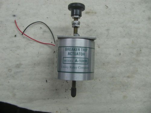 Utility relay company ac-pro breaker trip actuator a-100b for sale