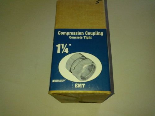 1-1/4&#034; EMT Compression Coupling Concrete Tight Sigma  02-55263 ***LOT OF15***
