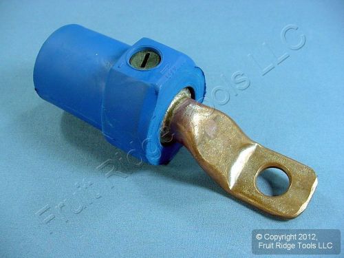 Leviton blue ect 16 series cam-type terminal connector offset 400a 600v 16m22-b for sale