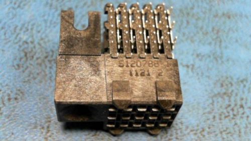 2-pcs receptacle 30pos 6row right angle z-pack amp inc 5120788-1 51207881 for sale