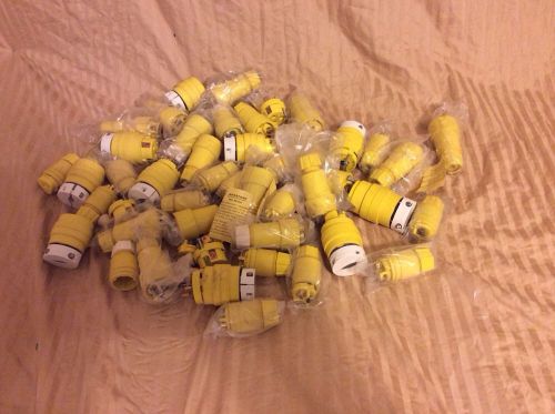 Large Lot Of Assorted Woodhead Replacement Plugs / Extensions Power Connectors