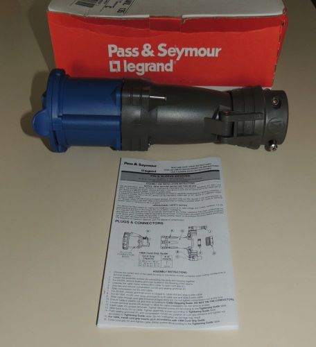 Pass and seymour ps3660c0-5 60a 250 vac 2p 3w pin and sleeve new in box for sale