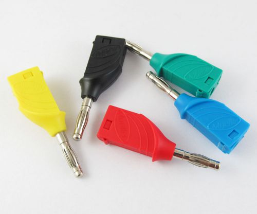 10pcs high quality mueller radioshack stackable 4mm banana plug 5 colors for sale