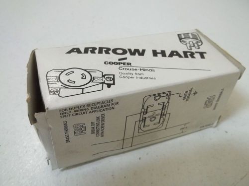 ARROW HART 5662 DOUBLE RECEP. *NEW IN A BOX*