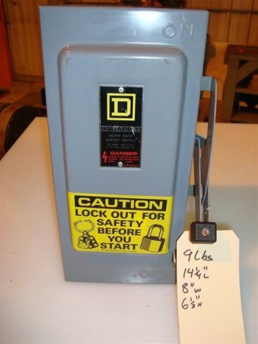 Square D Safety Switch 30 amp  600 VAC max  3 ph.