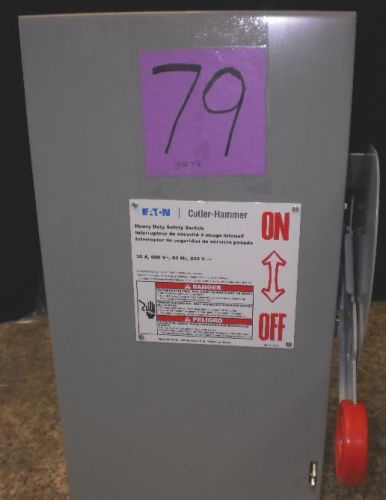 Cutler hammer on &amp; off heavy duty safety switch for sale